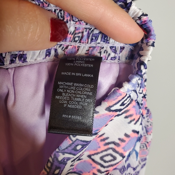 SOLD Express Boho Maxi Skirt Tapestry Print Purple S - Picture 11 of 16